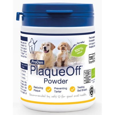 ProDen PlaqueOff® milteliai, papildas burnos higienai šunims