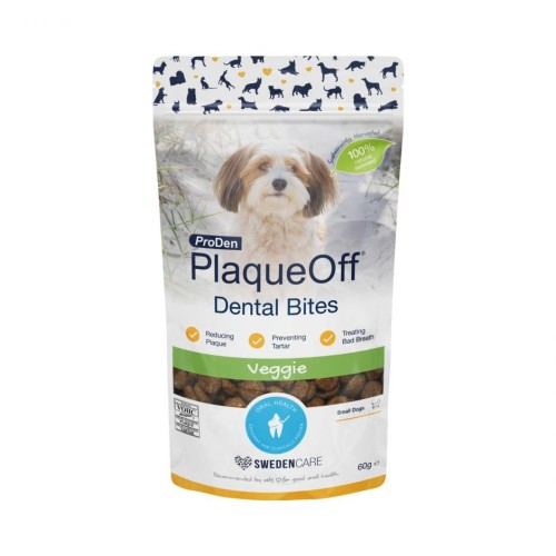 PlaqueOff Dental Bites, лакомства для гигиены полости рта для собак S