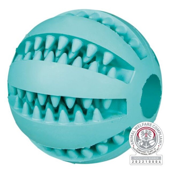 TRIXIE  Denta Fun kamuolys, mėtinis, natūrali guma, ø 5 cm
