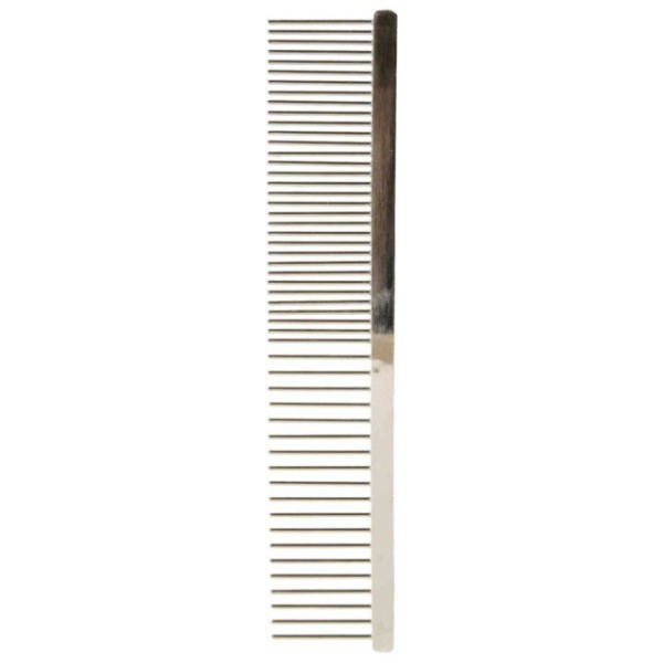 TRIXIE Comb, medium-rare, metallic, 16 cm