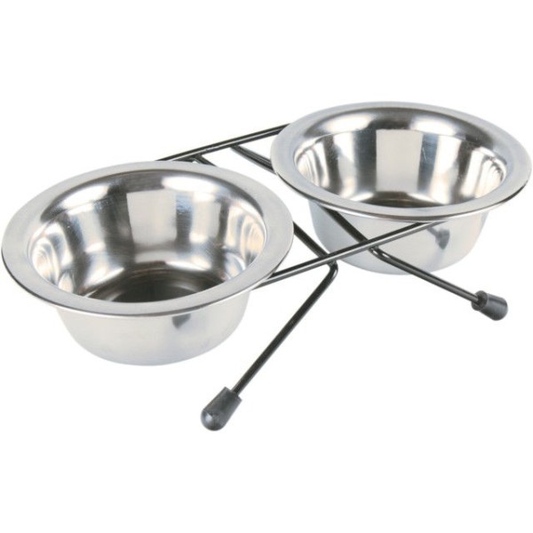 TRIXIE  Dubenėlių kompl., nerūd. plienas-metalas, 2x0.2 l, ø 11 cm-24x6x14 cm