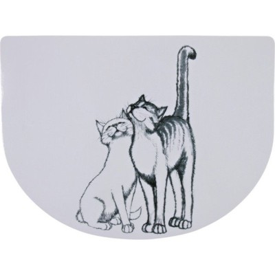 TRIXIE  Pussy Cat Kilimėlis dubenėliams, 40x30 cm, baltas
