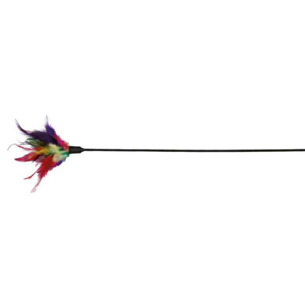 TRIXIE  Meškerė su plunksnomis, plastm., 50 cm