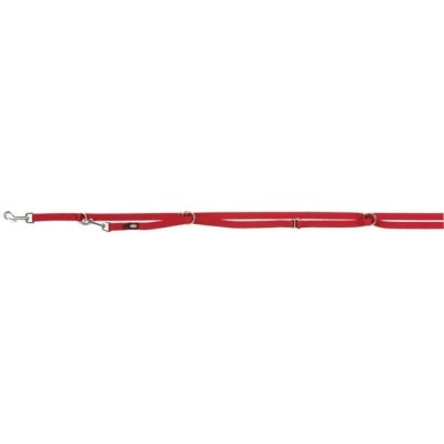 TRIXIE Premium pritaikomas pavadys, ilgas, M-L 3m/20mm, raudonas