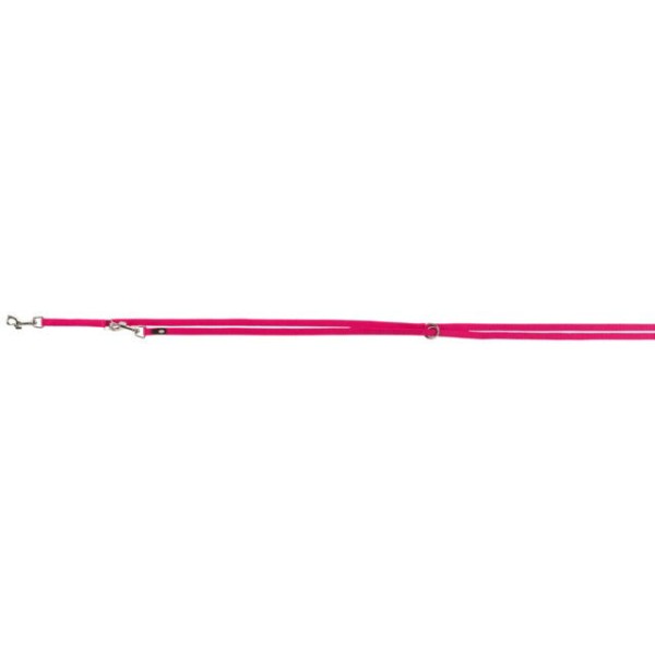 TRIXIE Premium pritaikomas pavadys, dvisluoksnis, XS-S 2m/15mm, fuksija