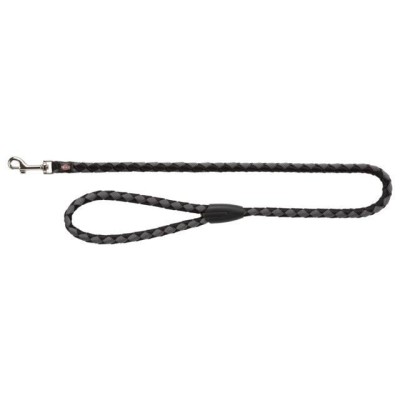 TRIXIE Cavo pavadys, S-M 1m/12mm, juodas/grafito