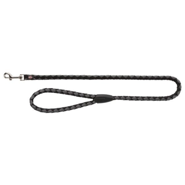 TRIXIE Cavo pavadys, S-M 1m/12mm, juodas/grafito