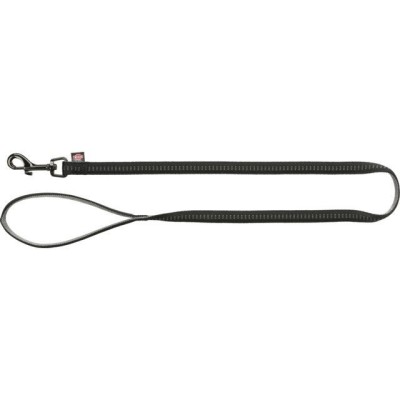 TRIXIE Softline Elegance pavadys, M-L 1m/20mm, juodas/grafito