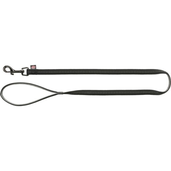 TRIXIE Softline Elegance pavadys, M-L 1m/20mm, juodas/grafito