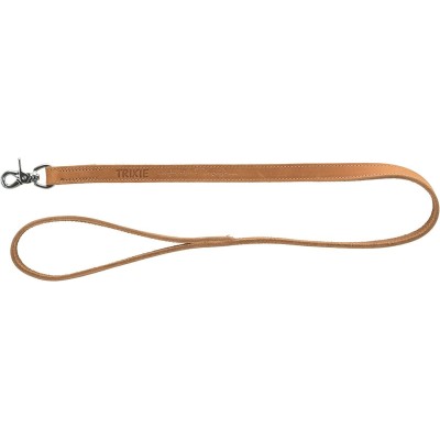 TRIXIE Rustic rieb. odos pavadys Heartbeat, M-L 1m/20mm, rudas