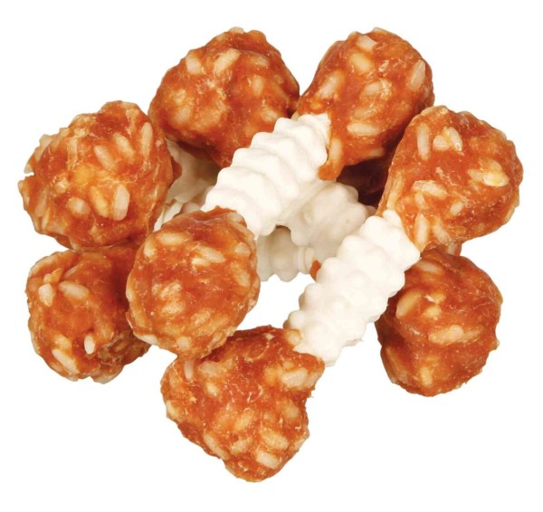 TRIXIE Denta Fun Chicken Chewing Hantelis, 100 g  Skanėstas šuniui