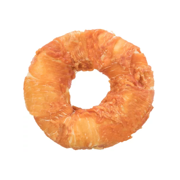 TRIXIE Denta Fun Kramtymo žiedas apsuktas vištiena, su įdaru 11cm, 65 g