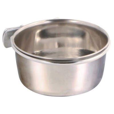 TRIXIE Dubenėlis paukščiams, nerūd. plienas su laikikliu 600 ml/12cm
