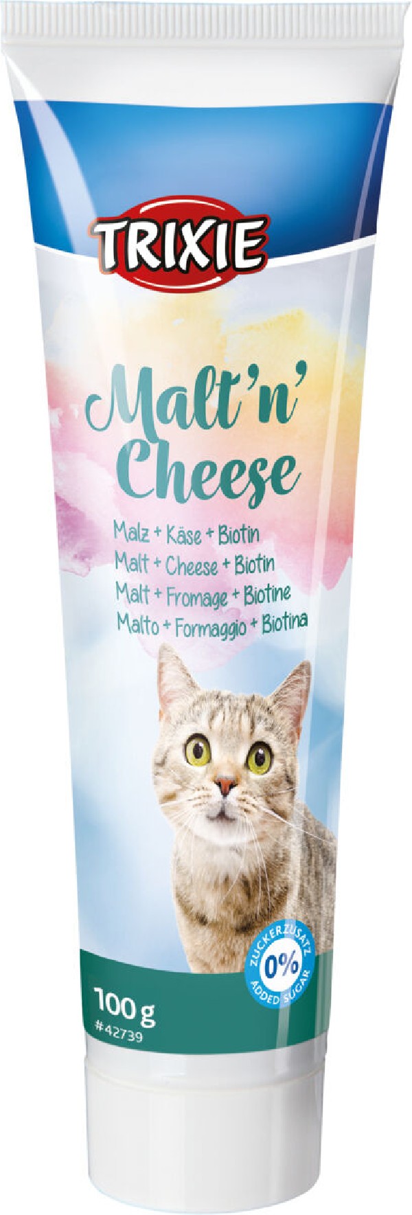 TRIXIE Malt'n'Cheese Anti hairball pasta virškinimui, 100 g (pak.6)