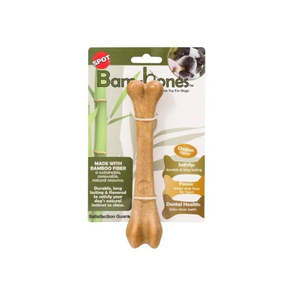 GimDog Bam-Bones bambukinis kaulas (vištienos skonio) 18,4cm