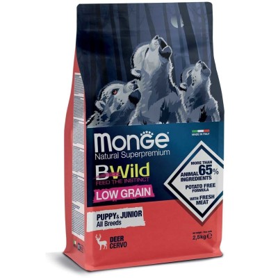 Monge BWild puppy sausas...