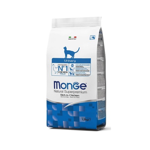 Monge Urinary Adult Urinary super premium sausas pašaras katėms su vištiena1,5kg