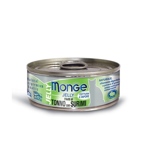 Monge Jelly - Wet kons. pašaras suagusioms katėms su tunu 80g