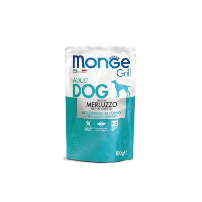Monge Grill  konservuotas pašaras šunims su menke 100g