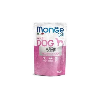 Monge Grill  konservuotas pašaras šunims su kiauliena 100g