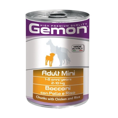 Gemon mini adult konservuotas pašaras su vištiena ir ryžiais 415g