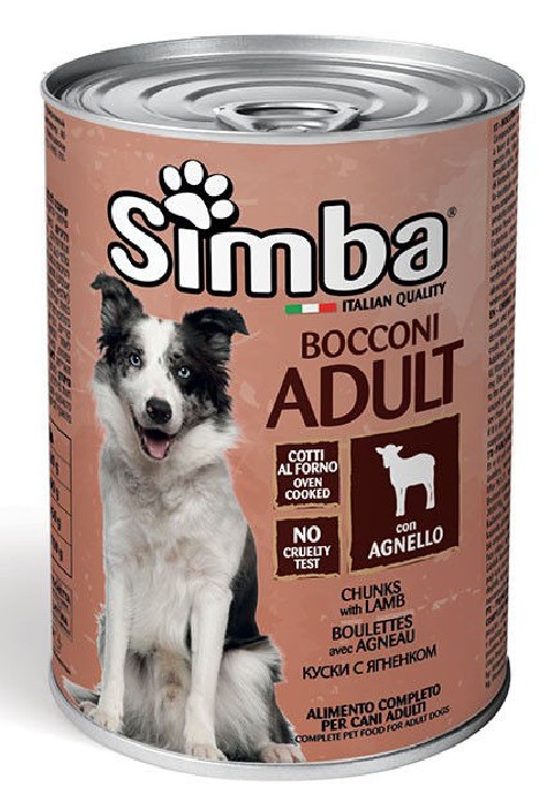 Simba Adult lamb visavertis konservuotas pašaras suaugusiems šunims su ėriena 415g