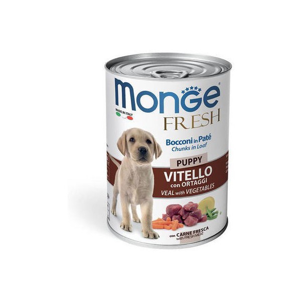 Monge Fresh Puppy konservuotas pašaras jauniems šunims su vištiena 400g