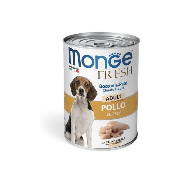 Monge Fresh adult konservuotas pašaras šunims su vištiena 400g