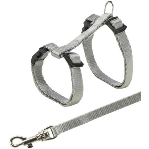 TRIXIE  Junior Kačiukų petnešos su pavadėliu, 19-31 cm-8 mm, 1.20 m