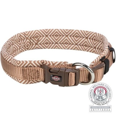 TRIXIE Premium antkaklis, platus su neoprenu L 49-55cm/25mm, šv. deim./karamelė