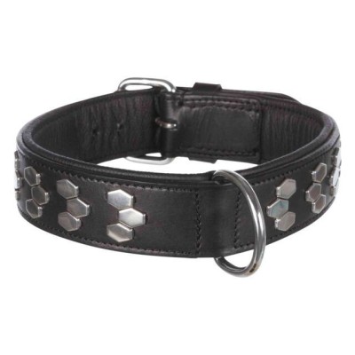 TRIXIE Active antkaklis su met. apdaila, oda L-XL 55-65cm/40mm, juodas