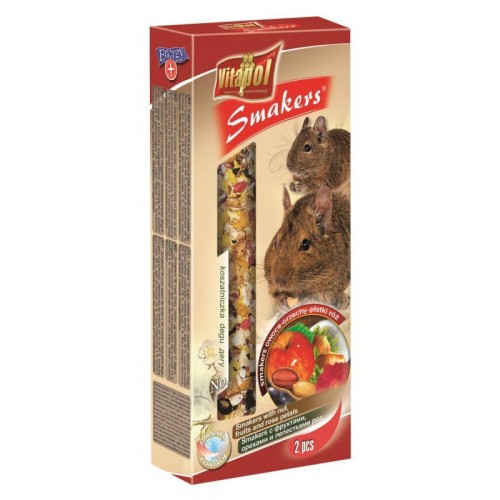 Vitapol Smakers® degu su vaisiais, riešutais ir rožių žiedlapiais 2vnt