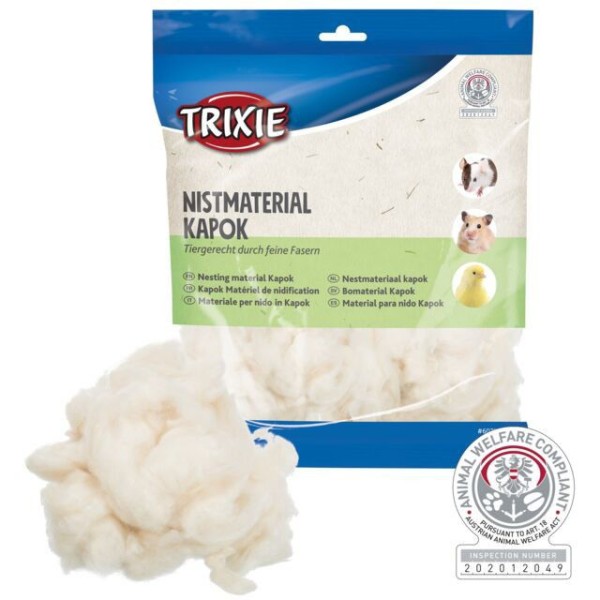 TRIXIE Medžiaga lizdui iš kapokmedžio, 100 g