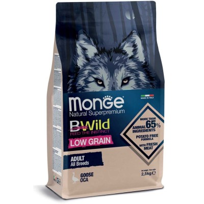 Monge BWild adult sausas...