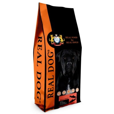Real Dog Adult All Breeds su lašiša ir ryžiais 20kg