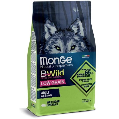 Monge BWild adult sausas...