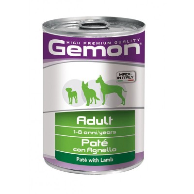 GEMON, Wet dog Pate Adult konservai šunims su ėriena 400g
