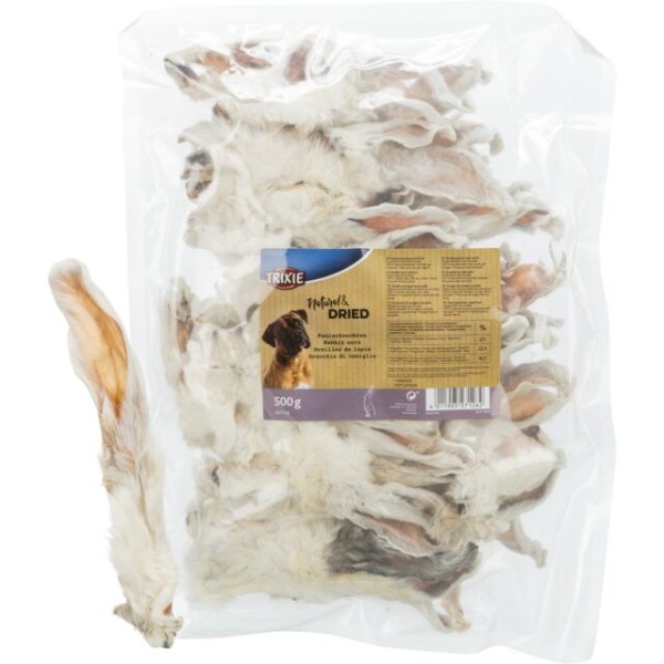 TRIXIE Triušių ausys su kailiu 500 g