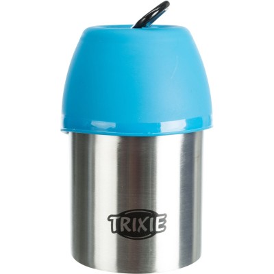 TRIXIE Gertuvė butelis su dubenėliu, nerūd. plienas/plastikas, 0.3 l