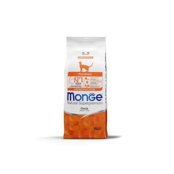 Monge Dry Cat Adult Monoprotein sterilizuotoms katėms su antiena 10 kg