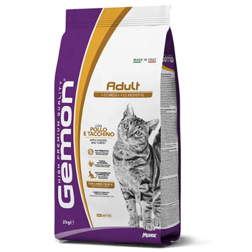 G97158 GEMON - Dry Cat Adult Complete su vištiena ir kalakutiena 2 kg