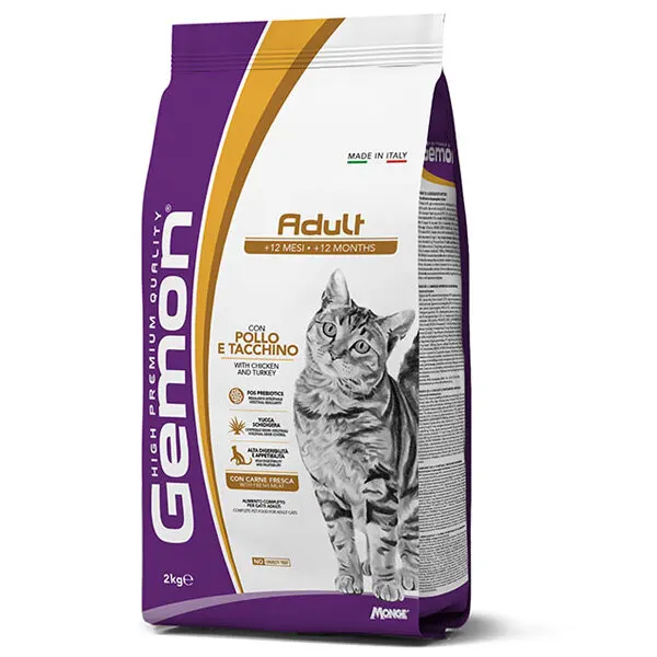G97158 GEMON - Dry Cat Adult Complete su vištiena ir kalakutiena 2 kg