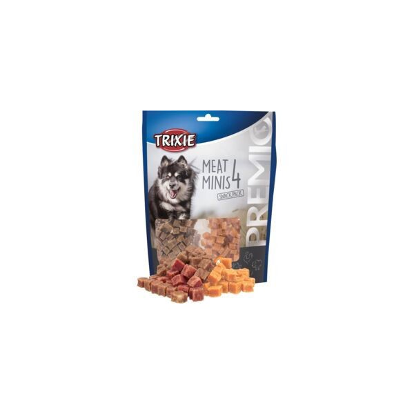 TRIXIE PREMIO 4 Meat Minis, vištiena/antiena/jautiena/ėriena, 4x100 g