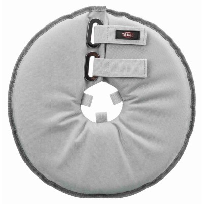 TRIXIE Apsauginė apykaklė, poliesteris/putplastis, L-XL: 53-56 cm/27 cm, pilka