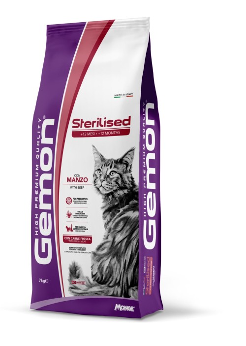 GEMON - Dry Cat Beef & rice 7 kg