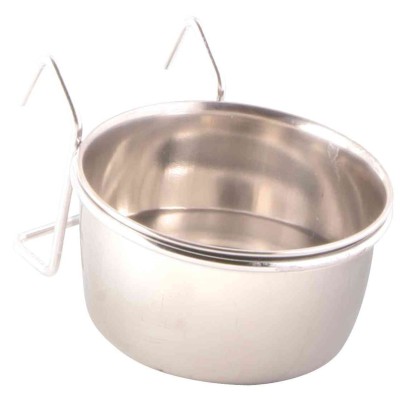 4.1_5493 TRIXIE Dubenėlis paukščiams, nerūd. plienas su laikikliu, 150 ml/7 cm (pak.4)