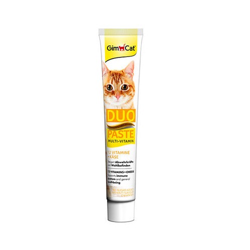 GIMCAT MULTI-VITAMIN DUO PASTE 12 vit+cheese 50g pasta katėms