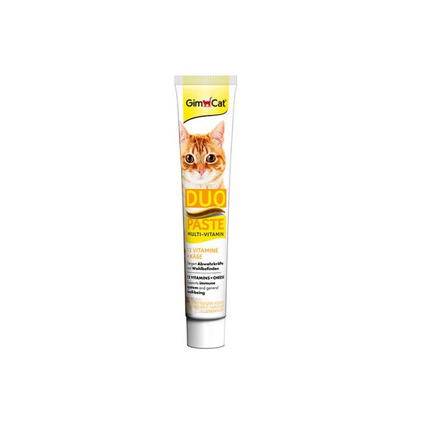 GIMCAT MULTI-VITAMIN DUO PASTE 12 vit+cheese 50g pasta katėms