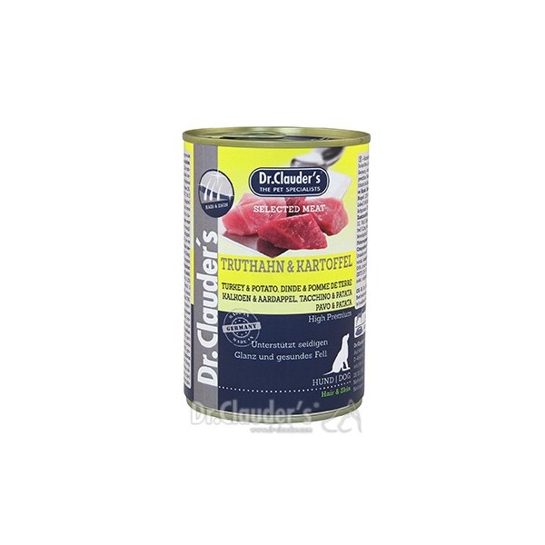 Dr. Clauder's влажный корм для собакдля кожи и шерсти с индейкой и картофелем