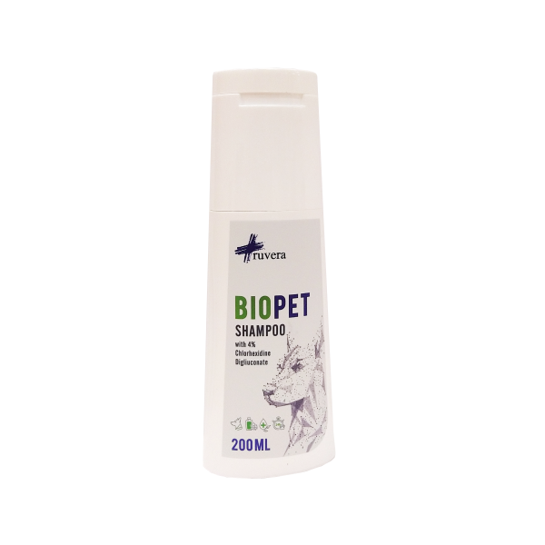 Biopet shampoo with chlorhexidine 4%